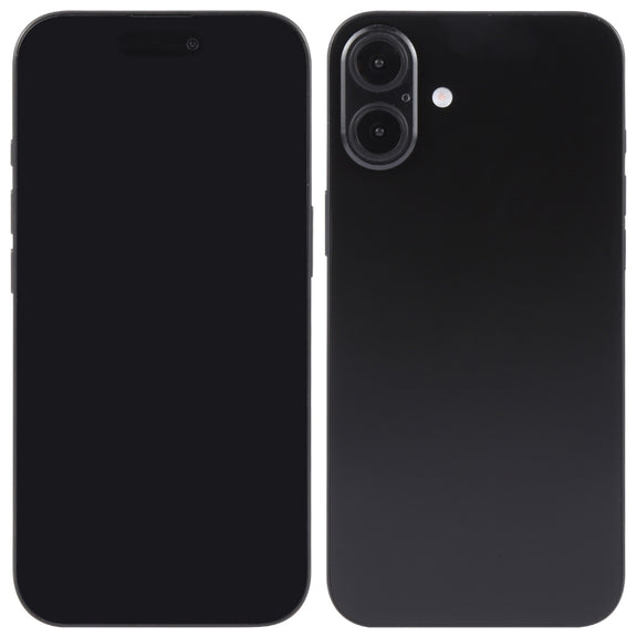 For iPhone 16 Black Screen Non-Working Fake Dummy Display Model (Black)