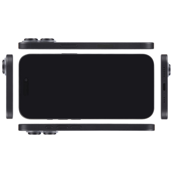 For iPhone 16 Black Screen Non-Working Fake Dummy Display Model (Black)