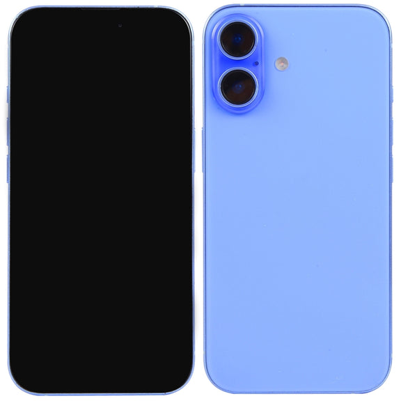 For iPhone 16 Black Screen Non-Working Fake Dummy Display Model (Ultramarine)