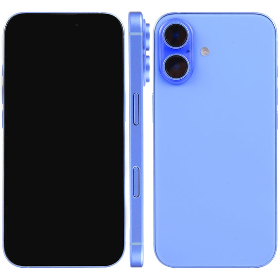 For iPhone 16 Black Screen Non-Working Fake Dummy Display Model (Ultramarine)