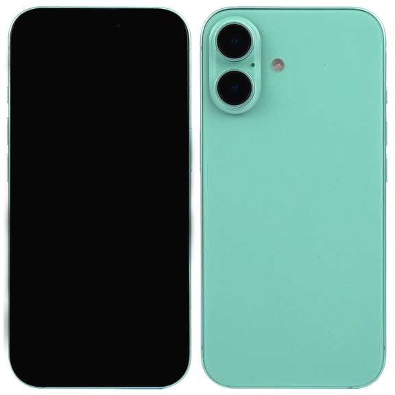 For iPhone 16 Plus Black Screen Non-Working Fake Dummy Display Model (Teal)