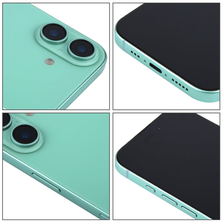 For iPhone 16 Plus Black Screen Non-Working Fake Dummy Display Model (Teal)