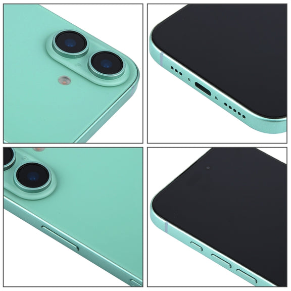 For iPhone 16 Plus Black Screen Non-Working Fake Dummy Display Model (Teal)