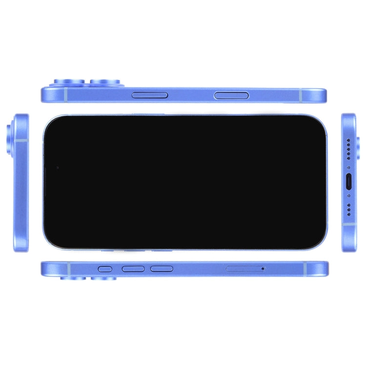 For iPhone 16 Plus Black Screen Non-Working Fake Dummy Display Model (Ultramarine)