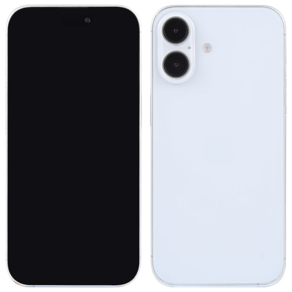 For iPhone 16 Plus Black Screen Non-Working Fake Dummy Display Model (White)