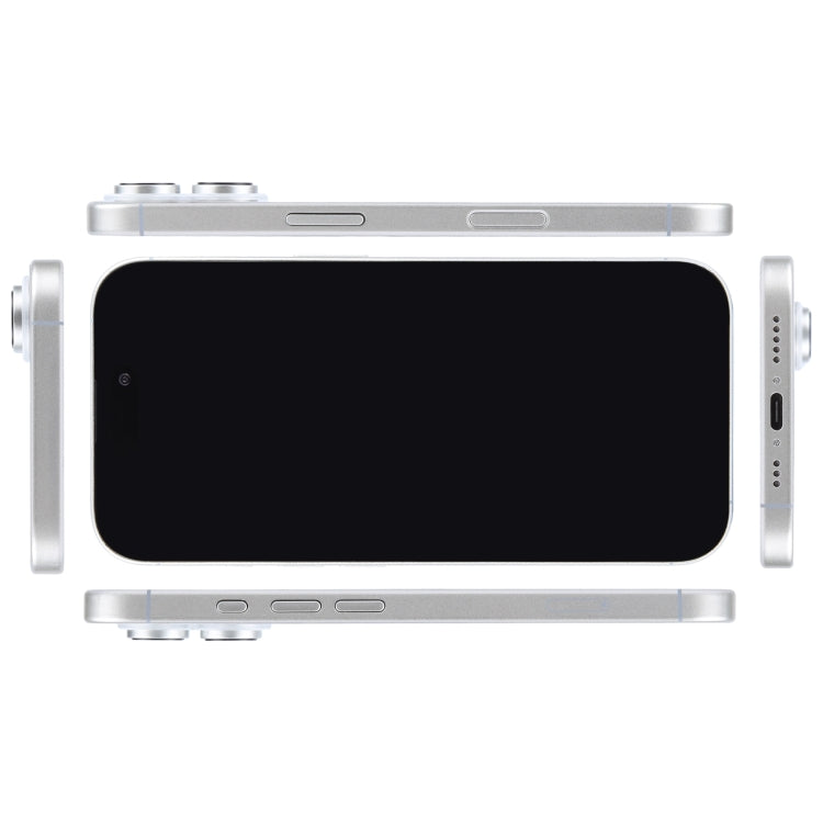 For iPhone 16 Plus Black Screen Non-Working Fake Dummy Display Model (White)