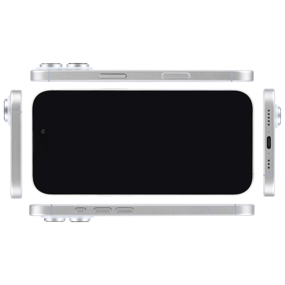 For iPhone 16 Plus Black Screen Non-Working Fake Dummy Display Model (White)