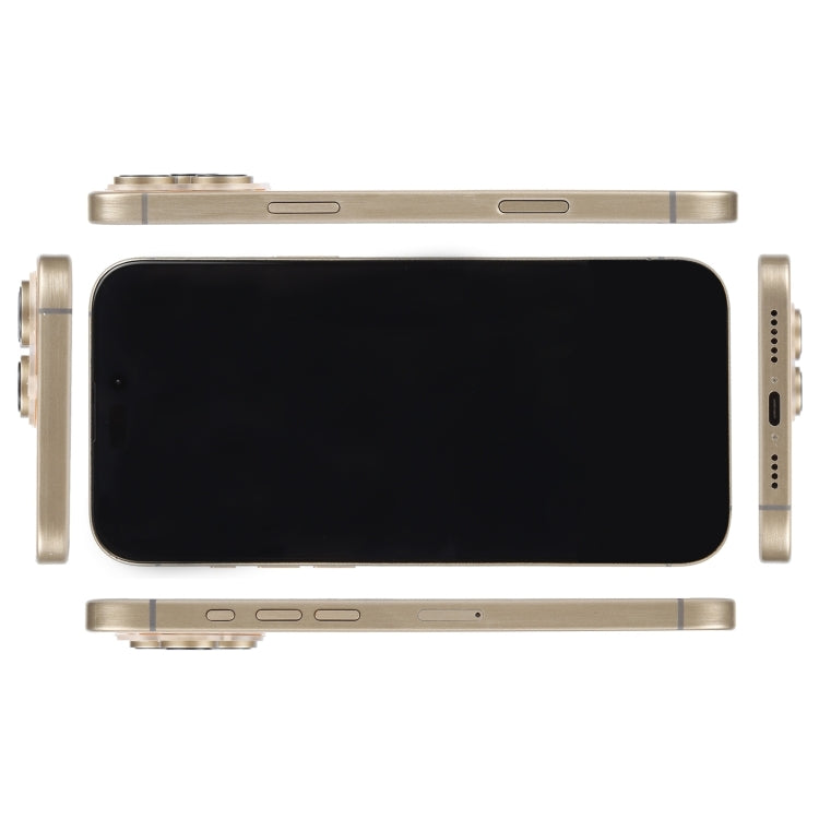 For iPhone 16 Pro Black Screen Non-Working Fake Dummy Display Model (Desert)
