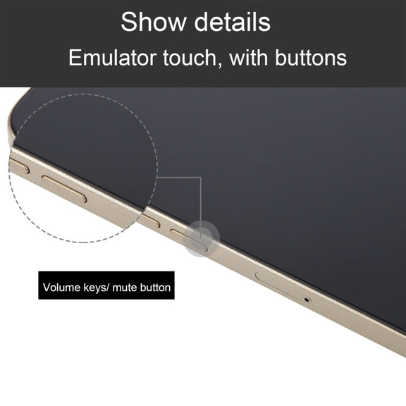 For iPhone 16 Pro Black Screen Non-Working Fake Dummy Display Model (Desert)