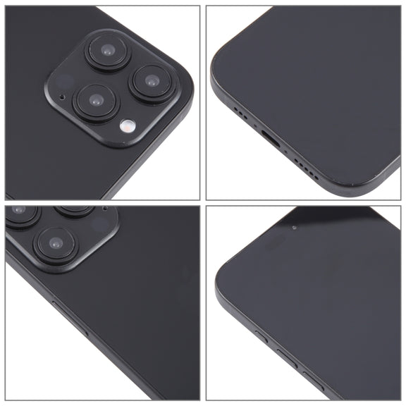 For iPhone 16 Pro Max Black Screen Non-Working Fake Dummy Display Model (Black)