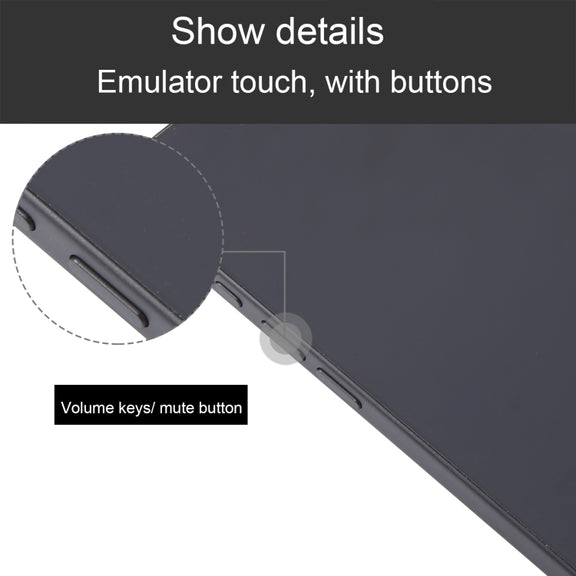 For iPhone 16 Pro Max Black Screen Non-Working Fake Dummy Display Model (Black)