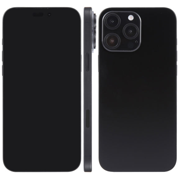 For iPhone 16 Pro Max Black Screen Non-Working Fake Dummy Display Model (Black)