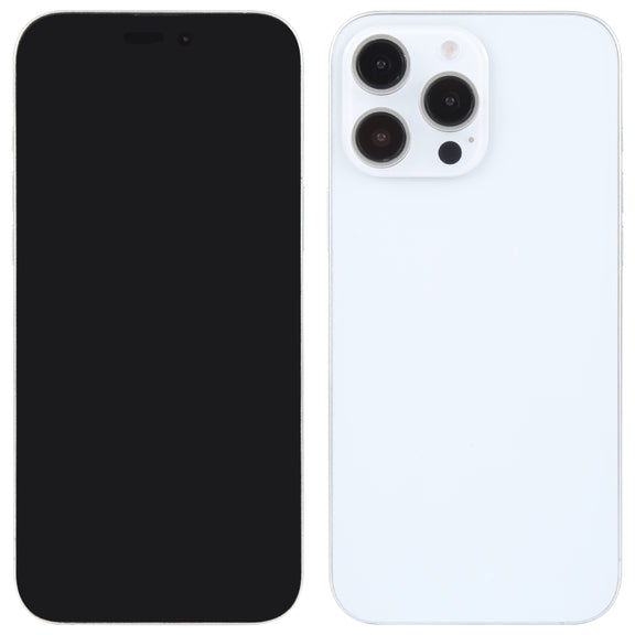 For iPhone 16 Pro Max Black Screen Non-Working Fake Dummy Display Model (White)