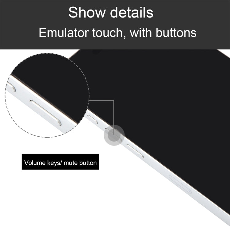 For iPhone 16 Pro Max Black Screen Non-Working Fake Dummy Display Model (White)