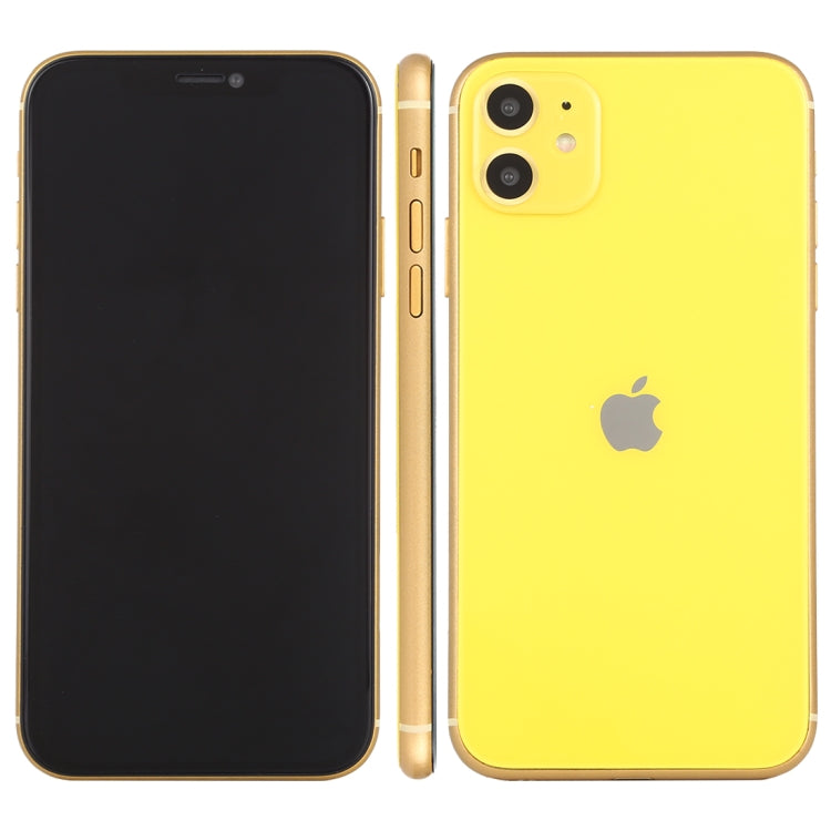 For iPhone 11 Black Screen Non-Working Fake Dummy Display Model (Yellow)