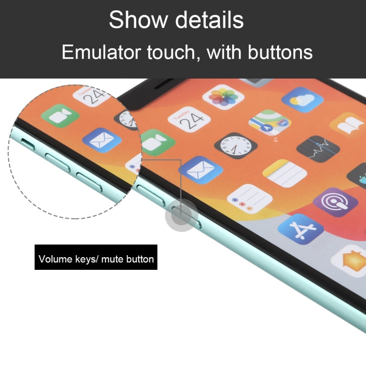 For iPhone 11 Color Screen Non-Working Fake Dummy Display Model (Green)