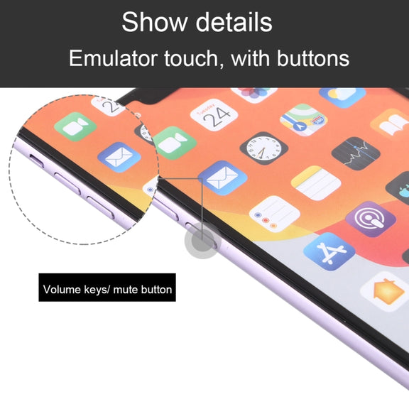 For iPhone 11 Color Screen Non-Working Fake Dummy Display Model (Purple)