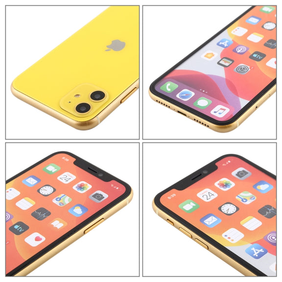 For iPhone 11 Color Screen Non-Working Fake Dummy Display Model (Yellow)
