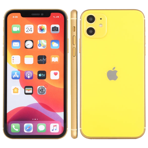 For iPhone 11 Color Screen Non-Working Fake Dummy Display Model (Yellow)
