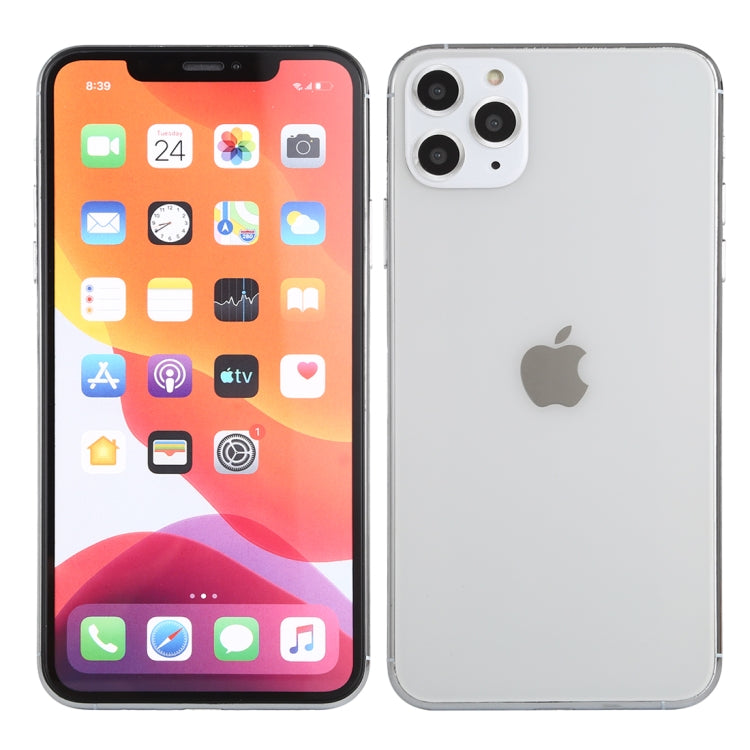 For iPhone 11 Pro Max Color Screen Non-Working Fake Dummy Display Model (Silver)