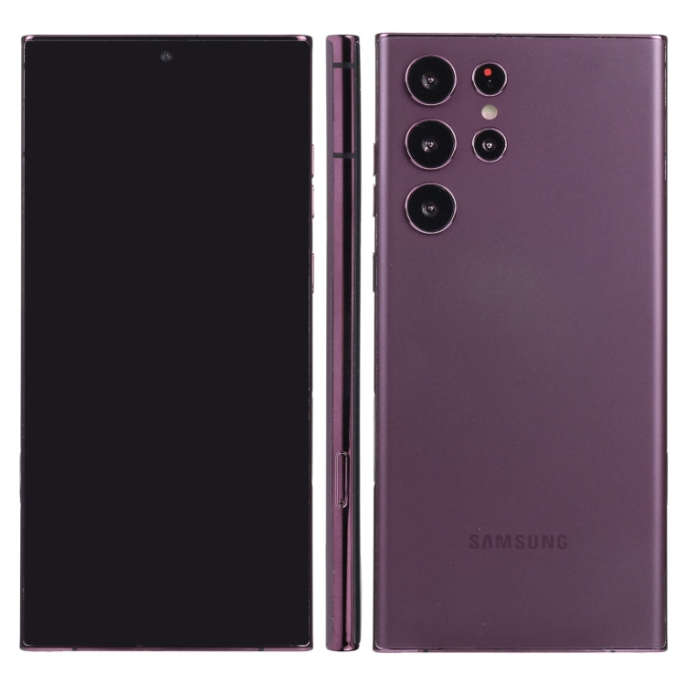 For Samsung Galaxy S22 Ultra 5G Black Screen Non-Working Fake Dummy Display Model (Purple)