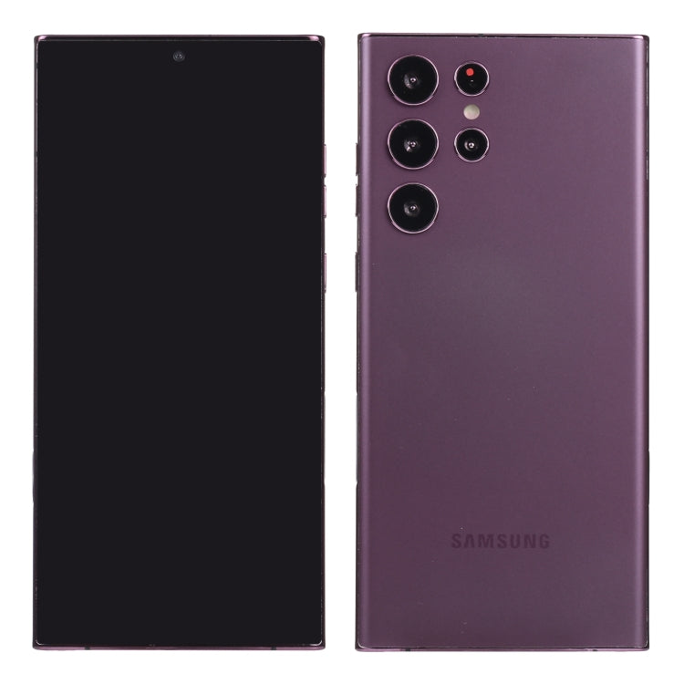 For Samsung Galaxy S22 Ultra 5G Black Screen Non-Working Fake Dummy Display Model (Purple)