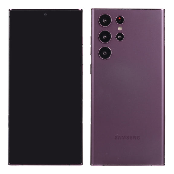 For Samsung Galaxy S22 Ultra 5G Black Screen Non-Working Fake Dummy Display Model (Purple)