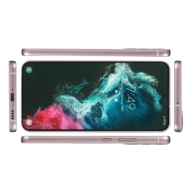 For Samsung Galaxy S22 5G Color Screen Non-Working Fake Dummy Display Model(Rose Gold)