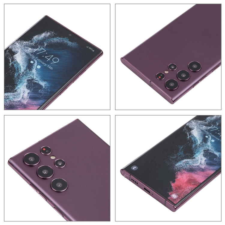 For Samsung Galaxy S22 Ultra 5G Color Screen Non-Working Fake Dummy Display Model(Purple)