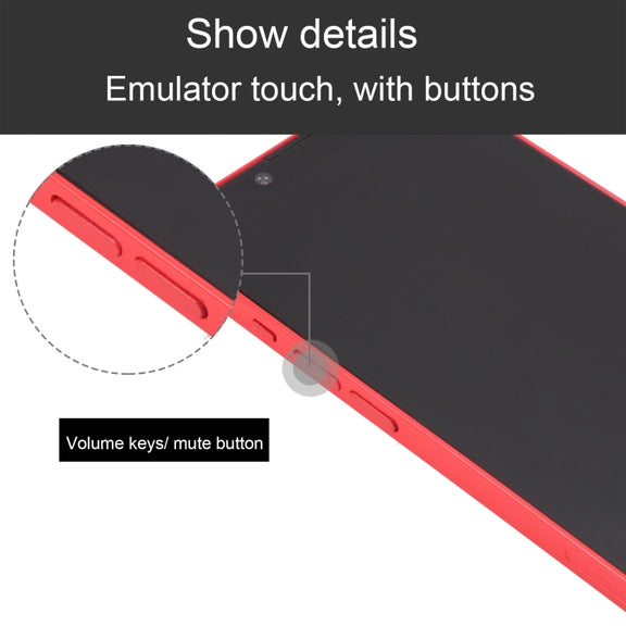 For iPhone 14 Black Screen Non-Working Fake Dummy Display Model(Red)
