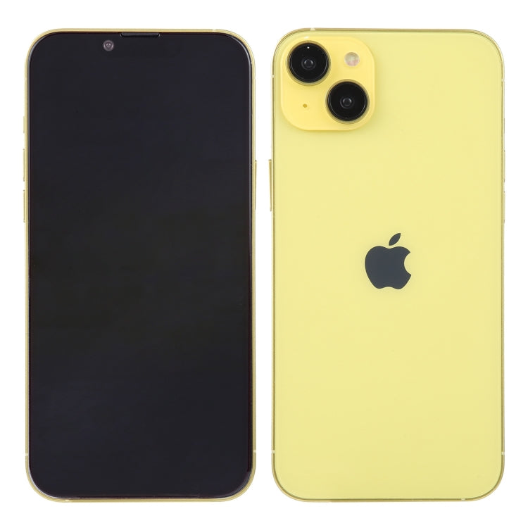 For iPhone 14 Plus Black Screen Non-Working Fake Dummy Display Model (Yellow)