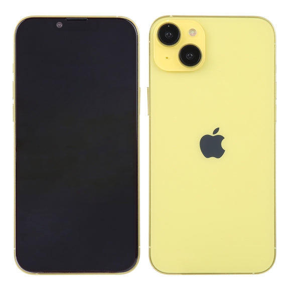 For iPhone 14 Plus Black Screen Non-Working Fake Dummy Display Model (Yellow)