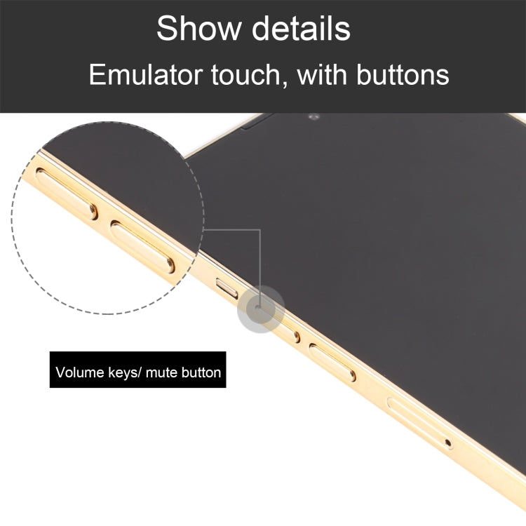 For iPhone 14 Pro Max Black Screen Non-Working Fake Dummy Display Model(Gold)