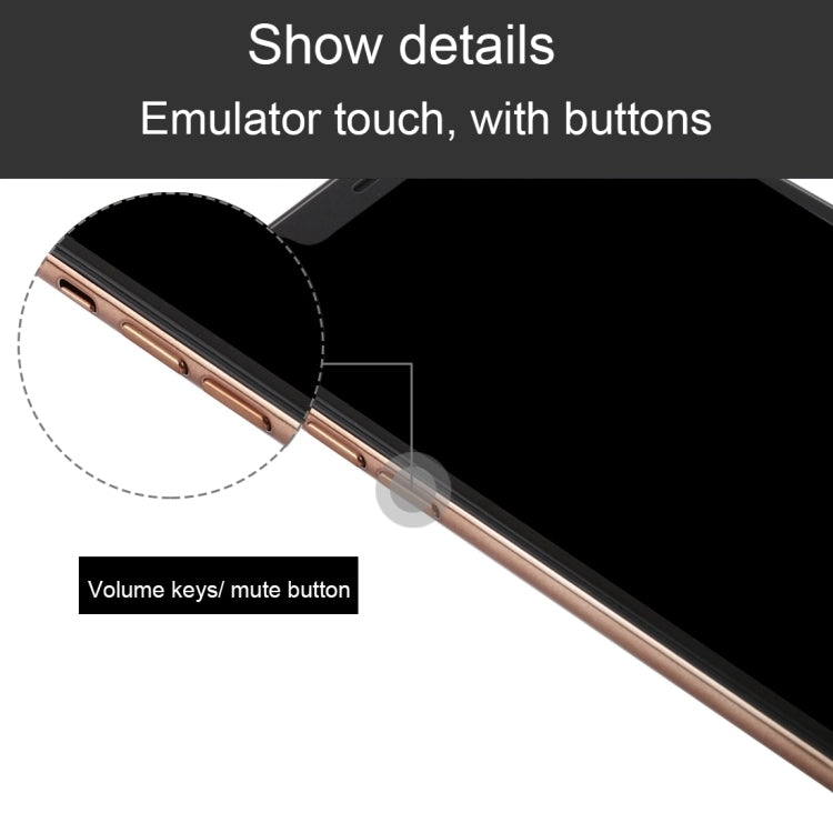 For iPhone XS Max Dark Screen Non-Working Fake Dummy Display Model  (Gold)