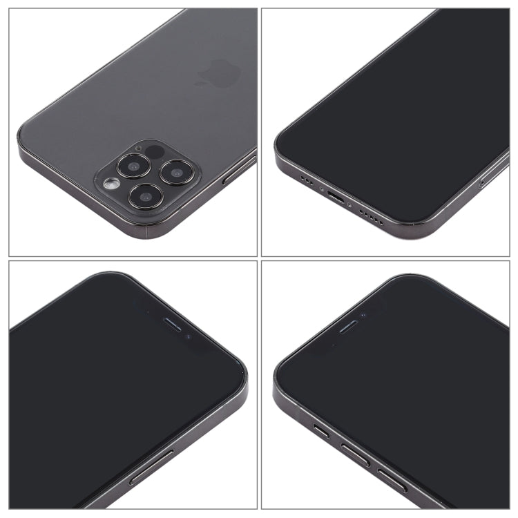 For iPhone 12 Pro Max Black Screen Non-Working Fake Dummy Display Model, Light Version(Black)