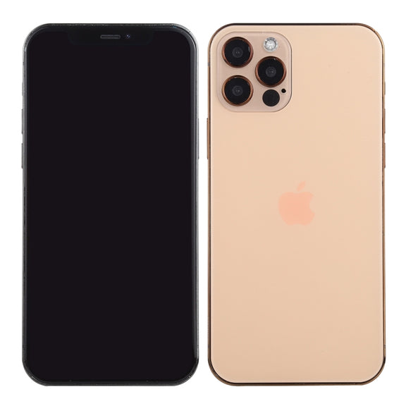 For iPhone 12 Pro Max Black Screen Non-Working Fake Dummy Display Model, Light Version(Gold)