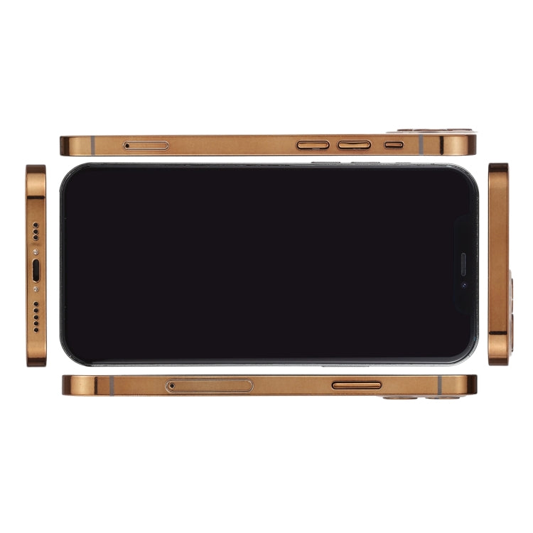 For iPhone 12 Pro Max Black Screen Non-Working Fake Dummy Display Model, Light Version(Gold)