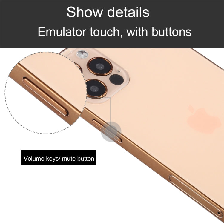 For iPhone 12 Pro Max Black Screen Non-Working Fake Dummy Display Model, Light Version(Gold)