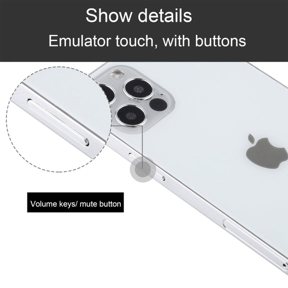 For iPhone 12 Pro Max Black Screen Non-Working Fake Dummy Display Model, Light Version(White)