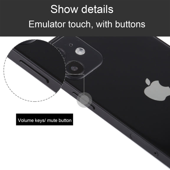 For iPhone 12 mini Black Screen Non-Working Fake Dummy Display Model, Light Version(Black)