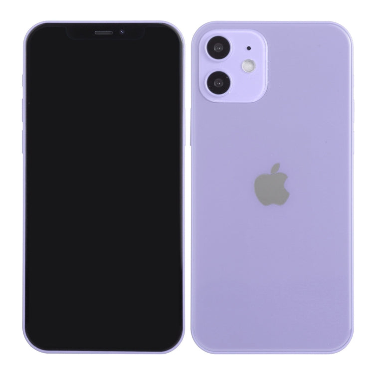 For iPhone 12 Black Screen Non-Working Fake Dummy Display Model, Light Version(Purple)