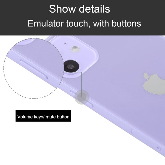 For iPhone 12 Black Screen Non-Working Fake Dummy Display Model, Light Version(Purple)