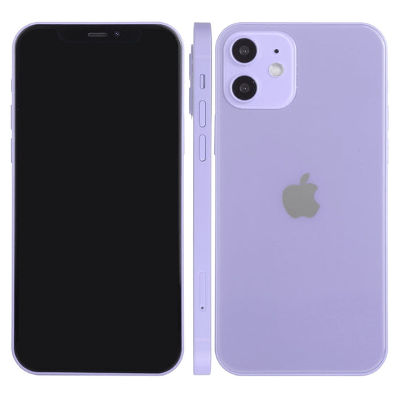 For iPhone 12 Black Screen Non-Working Fake Dummy Display Model, Light Version(Purple)