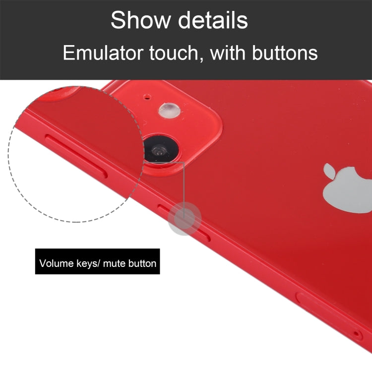 For iPhone 12 Black Screen Non-Working Fake Dummy Display Model, Light Version(Red)