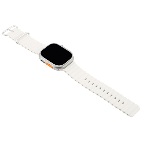 For Apple Watch Ultra 2 49mm Black Screen Non-Working Fake Dummy Display Model (Beige White)