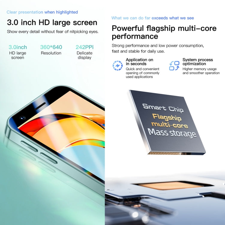 SOYES P70 Pro Max, 1GB+16GB, 3.0 inch Android 8.1 MTK6580 Quad Core, Network: 3G, Dual SIM (White)