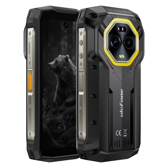 Ulefone Armor Mini 20, Night Vision, 8GB+256GB, IP68/IP69K Rugged Phone, 4.7 inch Android 14 MediaTek Dimensity 6300 Octa Core, Network: 4G, NFC, OTG (Black)