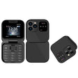 SERVO i16 Pro Mini Flip Phone, 1.77 inch, MTK6261D, 23 Keys, Support Bluetooth, FM, Magic Sound, Quick Dial, GSM, Dual SIM (Black) - free shipping - PMc TechLife - Order now!