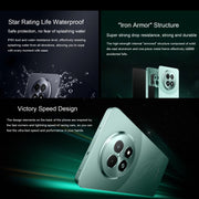 Realme 13, 12GB+512GB, Side Fingerprint Identification, 6.72 inch Realme UI 5.0 Dimensity 6300 5G Octa Core, Network: 5G (Green)