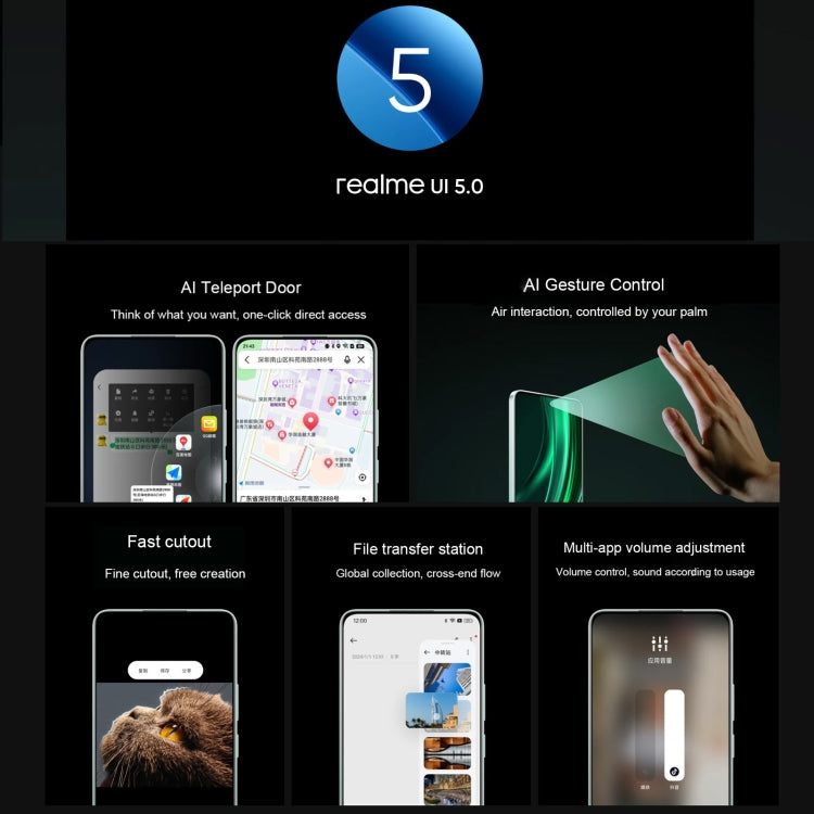 Realme 13 Pro, 8GB+256GB, Screen Fingerprint Identification, 6.67 inch Realme UI 5.0 Dimensity 7300 Octa Core, NFC, Network: 5G (Green)